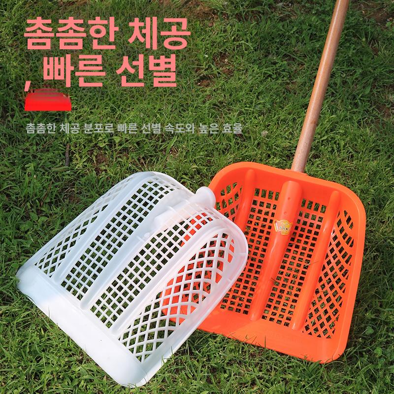 농업용 삼태기 쓰레받이 고르개 채반 대형삽 플라스틱 자갈 땅콩 - 상세 이미지 3