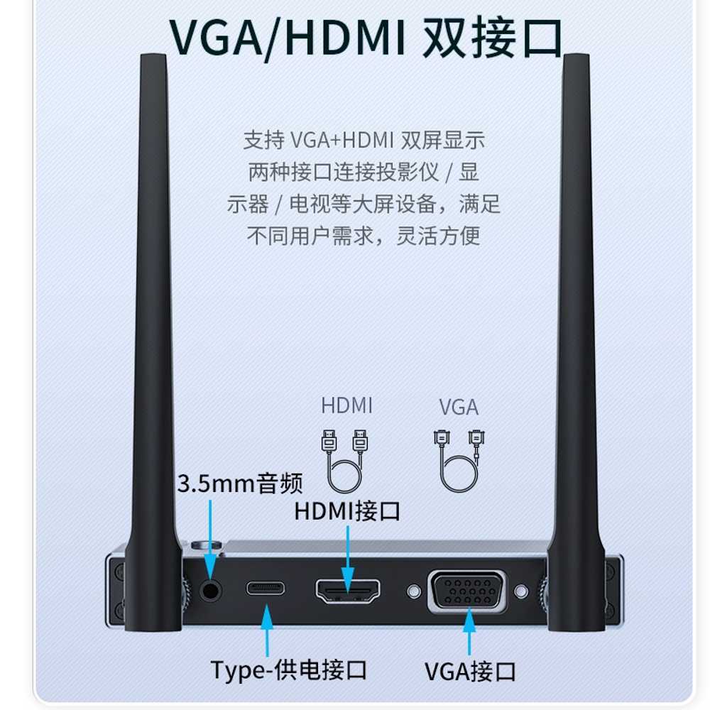 무선 HDMI 송수신기 프로젝트 TV 용 스크린 4k 프로젝터 - 상세 이미지 5