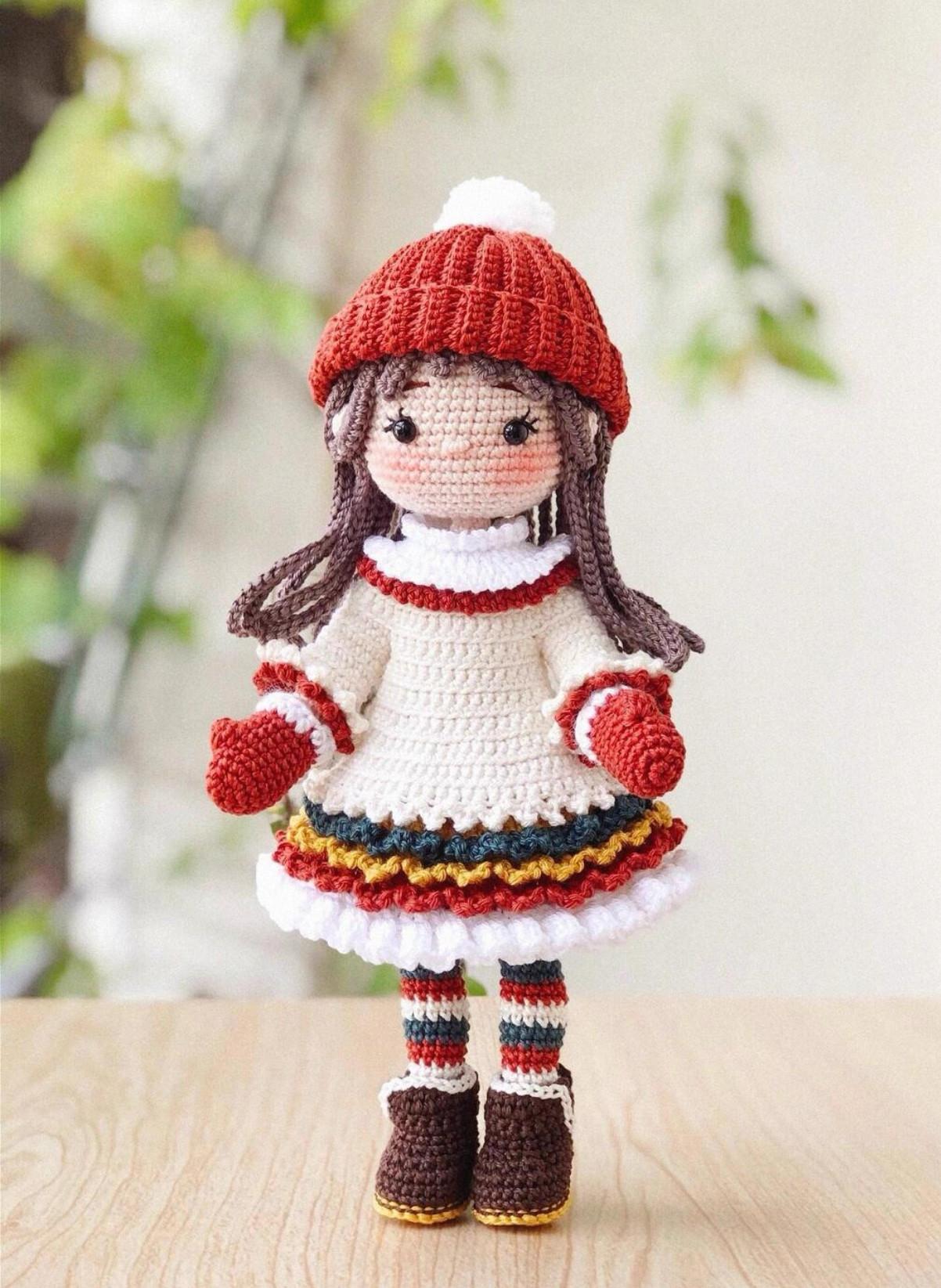 코바늘 인형뜨기 DIY 키트 손뜨개 인형 만들기 취미 패키지 면실 02 - 상세 이미지 5