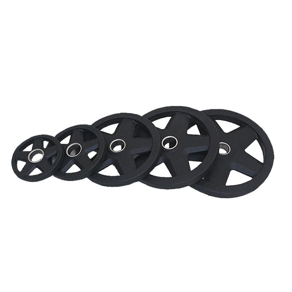 베스코 5홀 우레탄 바벨 중량원판 헬스 원판 10kg, 1개 이미지 6