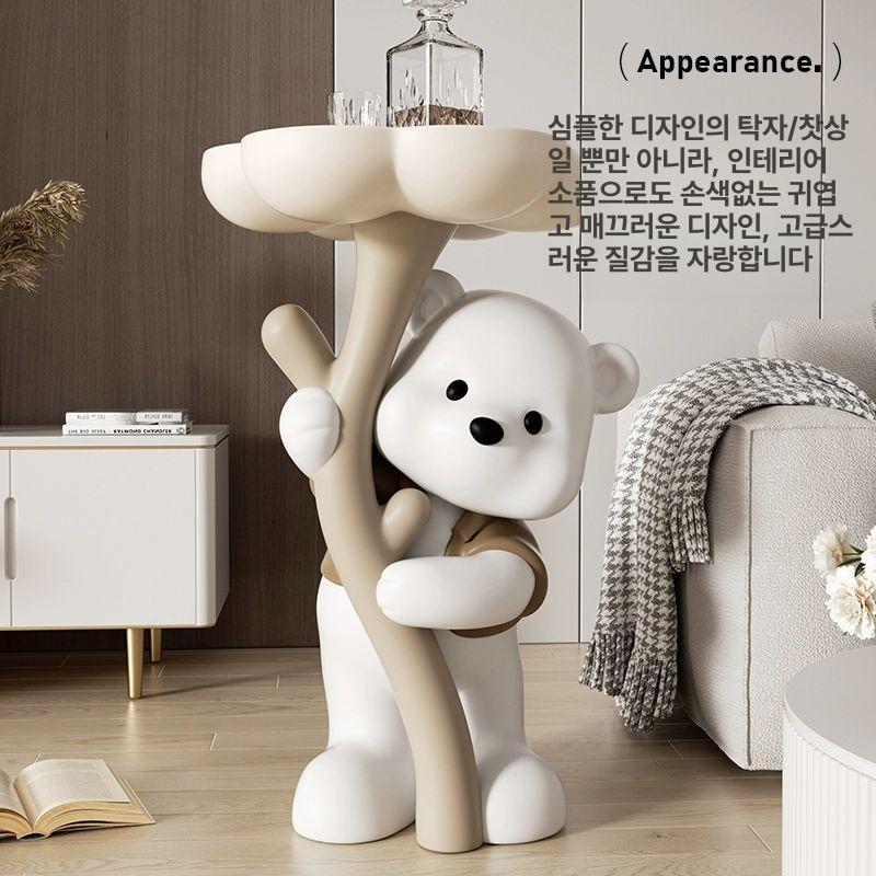 귀여운 캐릭터협탁 보조 탁자 수납 거실테이블 사이드테이블 캐릭터테이블 장식용 - 상세 이미지 2