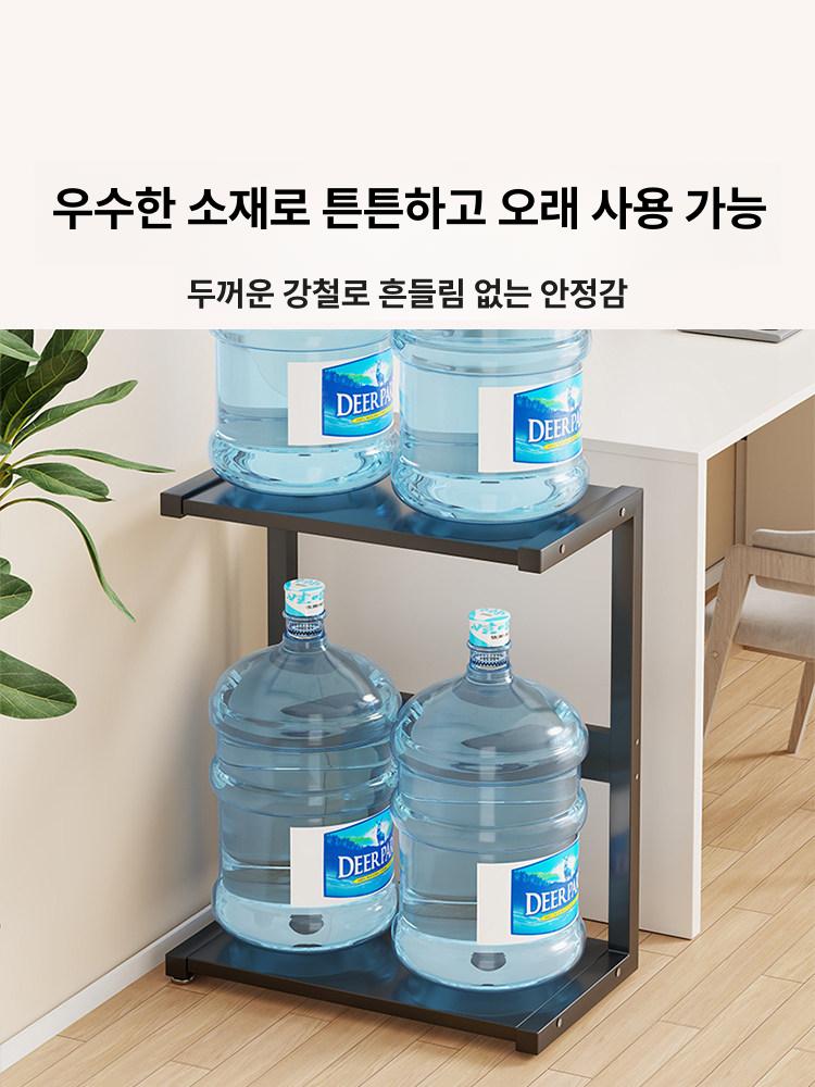 이동식 스틸거치대 받침대 선반 바퀴 브라켓 모니터 트롤리 휠 이중층 스테인레스 - 상세 이미지 5