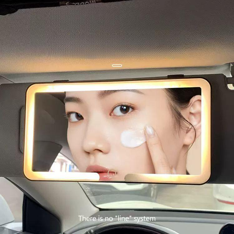 차량용 화장거울등 메이크업용 LED 전구 전용 라이트 미러로 뷰티 액세서리 - 상품 이미지