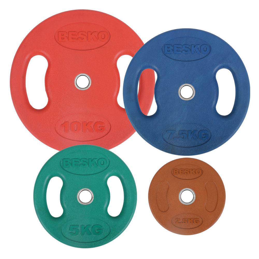 베스코 컬러 바벨 경량원판 우레탄 원판 30mm 10kg - 상세 이미지 5