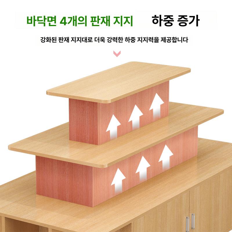 아동 책꽂이 대형 캐비닛 거치대 도서진열대 책장 내추럴 키즈 전면 책진열장 매장용 - 상세 이미지 4