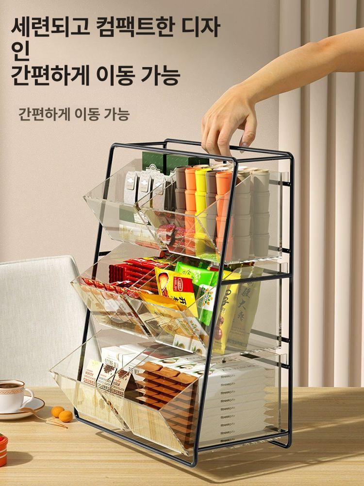 다용도 용기 원목 수납함 정리함 케이스 박스 사각 수납장 서랍형 제습 차보관 빈티지 - 상세 이미지 4