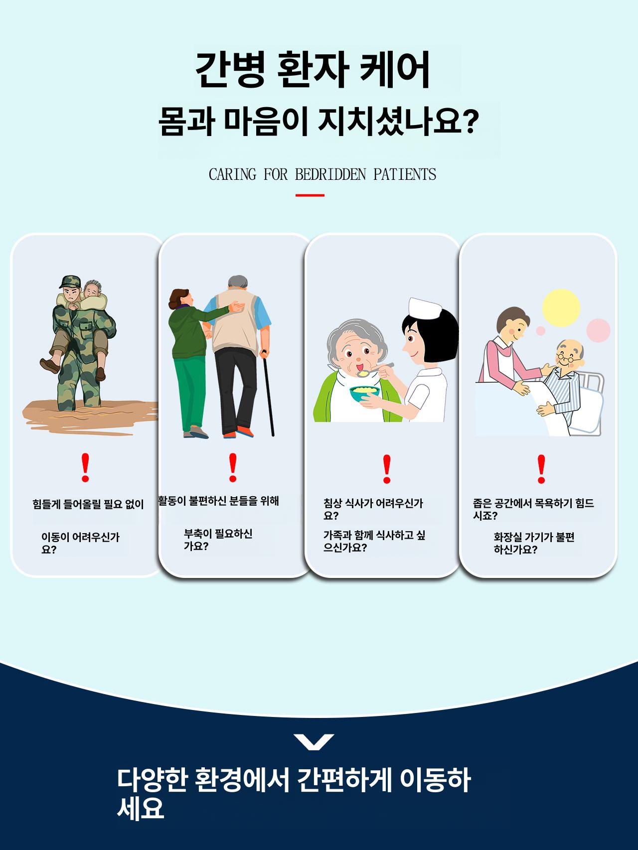 장애인 휠체어 리프트 환자용 의자 요양병원 보조카 - 상세 이미지 3