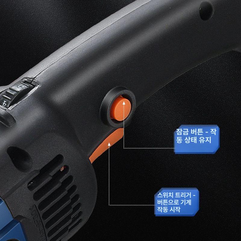 전동 연마기 헤어라인 가정용 스테인레스 사포 머신 핸드 금속광택 브러쉬그라인더 - 상세 이미지 4