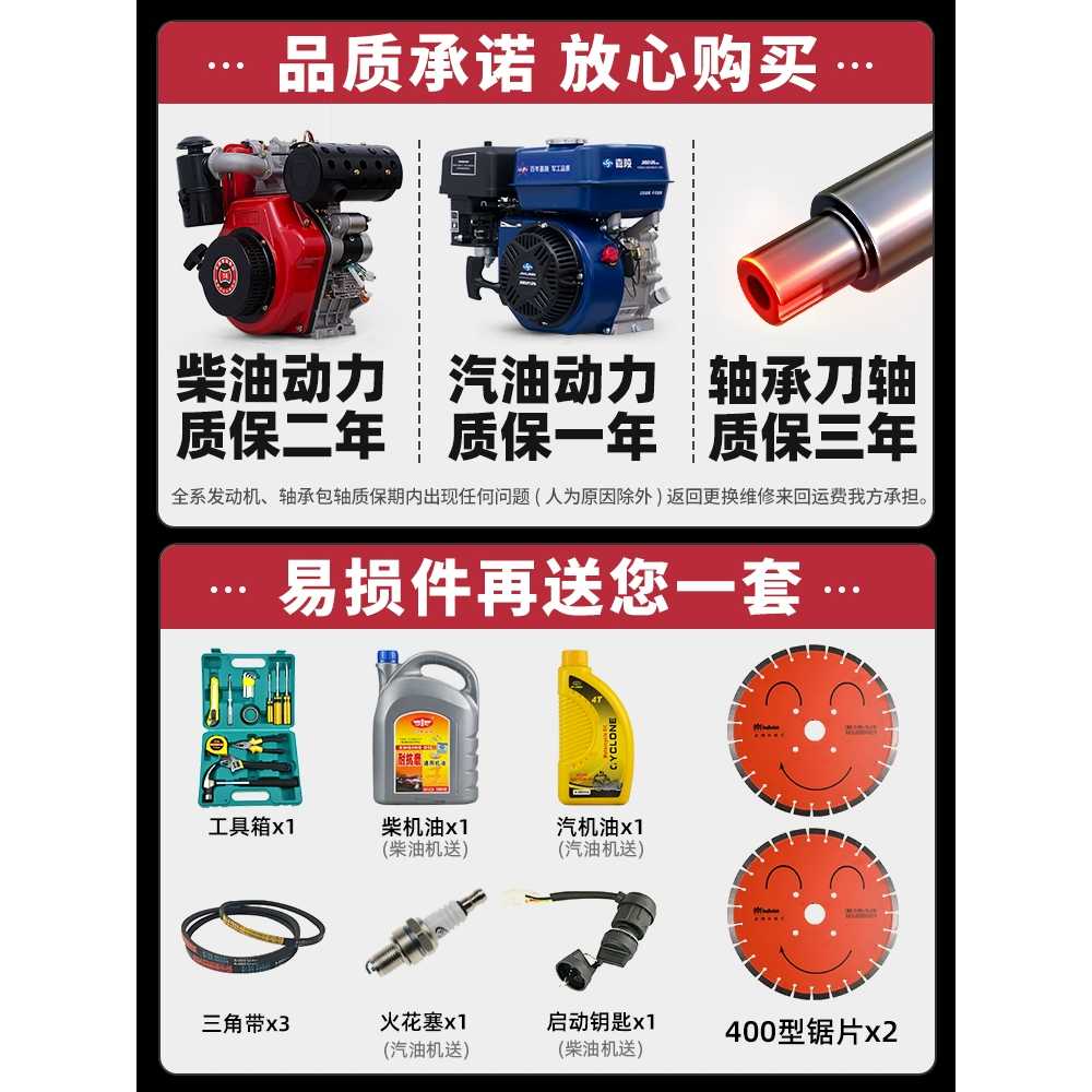 노면 절단기 디젤 철거기 바닥 용 타일 슬로팅 벽 평삭기 이미지 6