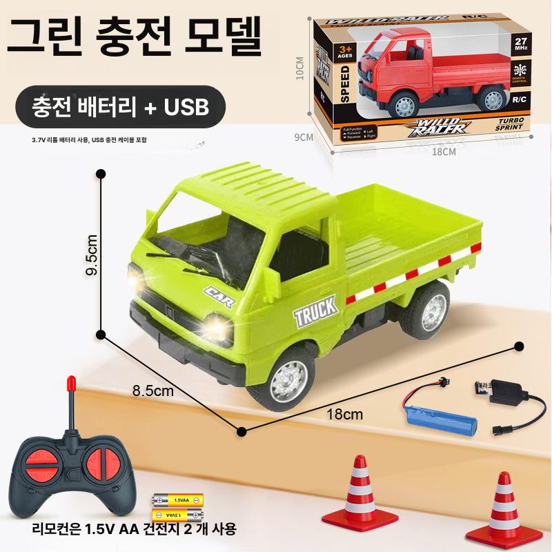 RC 피카트럭 모델카 오프로드 장난감 자동차 화이트 표준 배터리 1세트 + 리모컨 배터리 이미지 8
