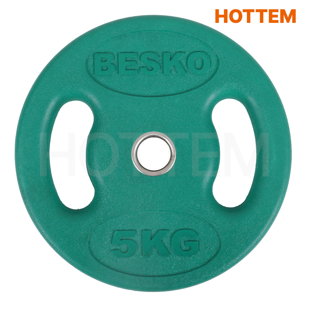 베스코 컬러 바벨 경량원판 우레탄 원판 30mm 10kg - 상세 이미지 3