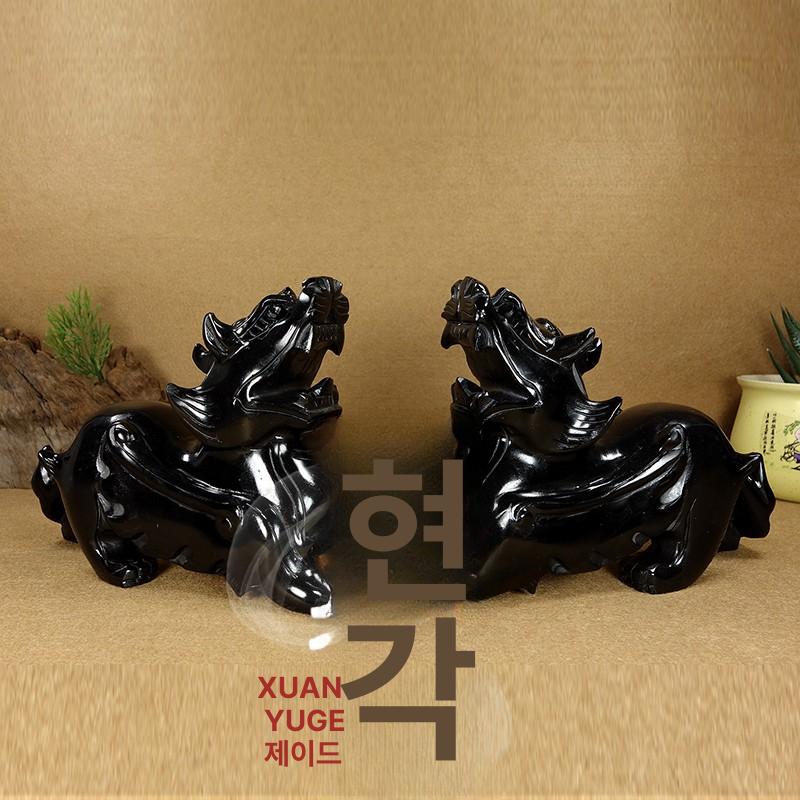 전통 장식품 조각상 크리스탈 수공예품 인테리어 소품 거실 드래곤 풍수 여의주 - 상세 이미지 3