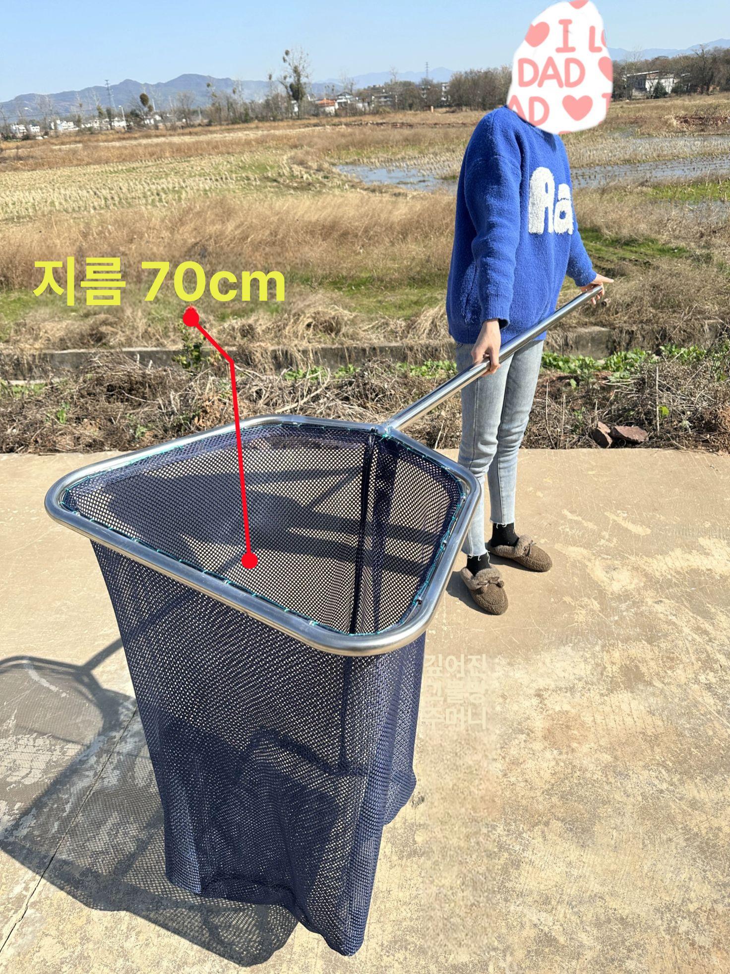 스텐 횟집뜰채 그물 뜰망 물고기 해산물 어망 길이 지름 업소용 장비 낚시도구 - 상세 이미지 2