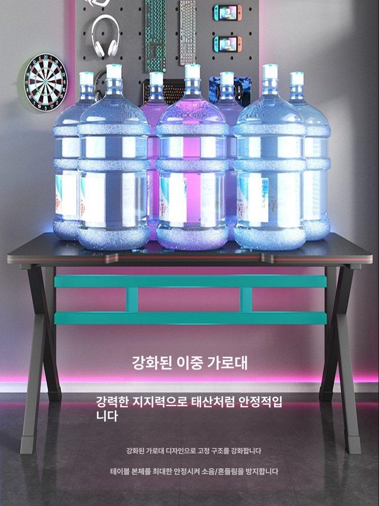 l자형 코너형컴퓨터책상 코너책상 기역자 게이밍 공부방 ㄱ자책상 사이드 본체수납 - 상세 이미지 4