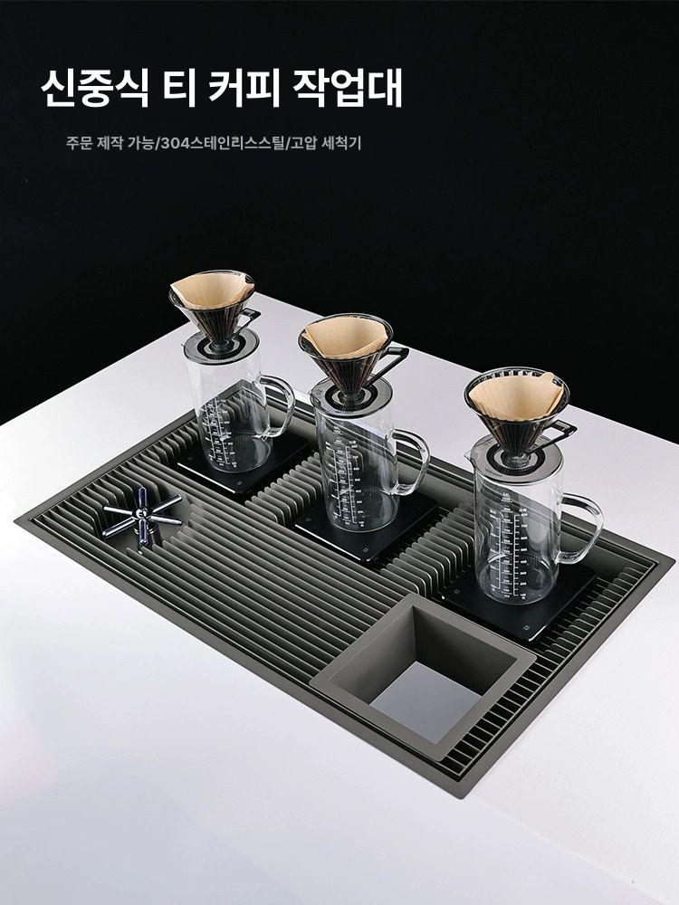 카페 홀더 핸드드립스탠드 받침대 필터 원두커피 바리스타 브루잉 도구 드립스테이션 - 상세 이미지 2