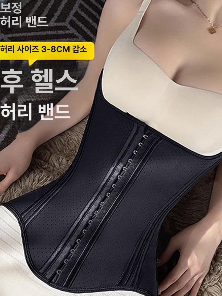 코로셋 코르셋 여자 보정 운동코르셋 웨딩 블랙 조이기 압박 - 상세 이미지 4