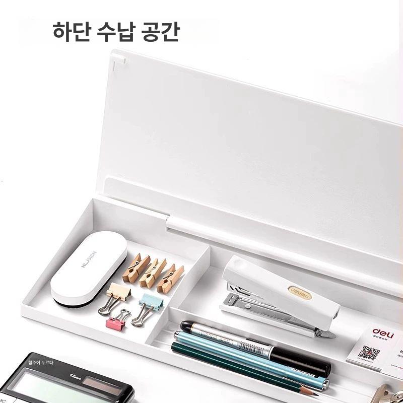 데스크탑 화이트보드 미니 유리칠판 보드지우기 탁상용 수납 - 상세 이미지 3
