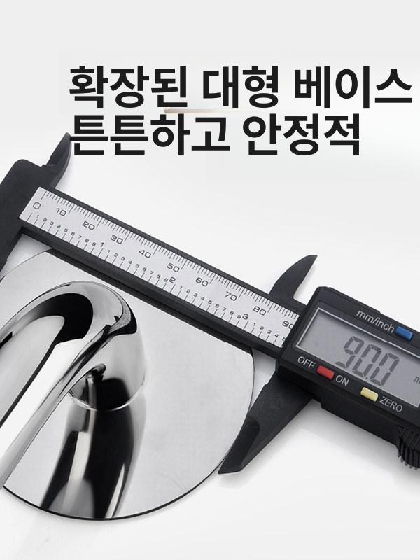 무타공 안전손잡이 화장실 욕실 보조손잡이 실버 접착식 안전바 - 상세 이미지 3