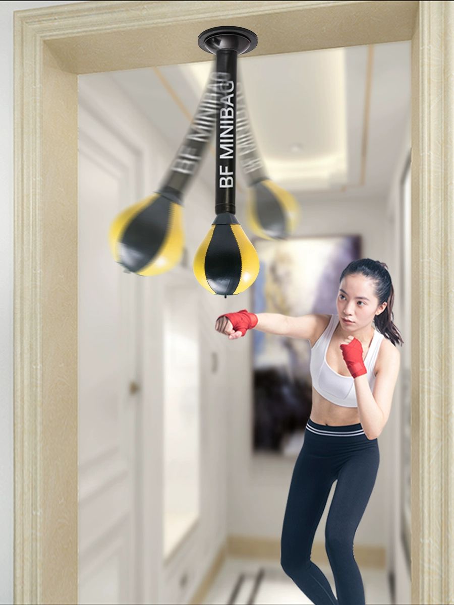 흡착식 펀칭볼 펀치연습 대형 펀치볼 펀칭백 벽걸이 가정용 실내 더블 싱글 펀치백 - 상세 이미지 3