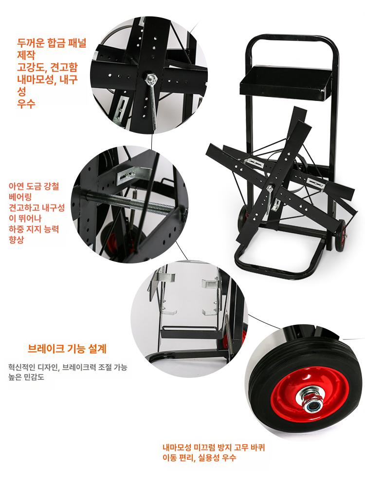 pp 밴드거치대 디스펜서 블랙 홀더 포장끈 스트랩 밴딩기 정리대 롤러 결속기 포장기 - 상세 이미지 5