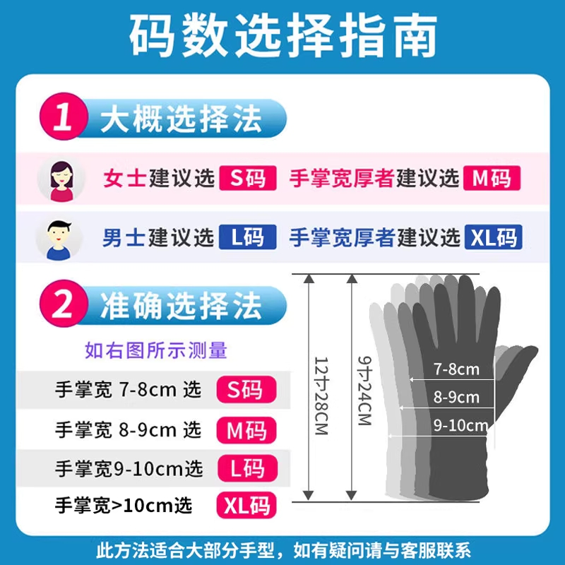 니트릴장갑 라텍스장갑 고무 일회용장갑 위생장갑 S PVC - 상세 이미지 2