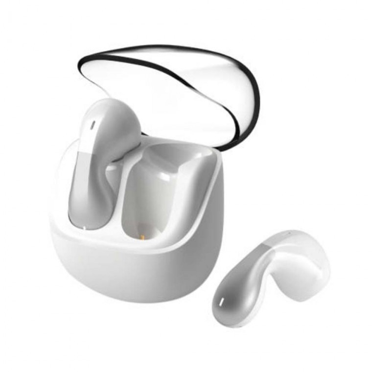 USB C타입 블루투스 5.3 무선 스테레오 이어폰 화이트 2.4GHZ 고품질 사운드 음악 스마트폰 연결 - 상품 이미지