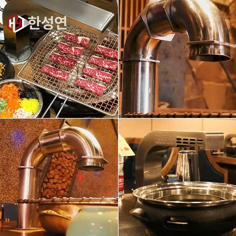 환풍기 테이블후드 배기관 환기 연통 주방덕트 연기흡입 배연관 업소용후드 - 상세 이미지 2