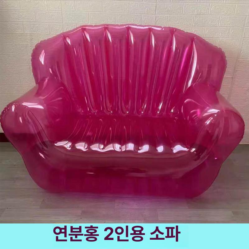 에어의자 야외 공기주입소파 투명 쇼파 풍선 촬영용 투명 - 상세 이미지 4