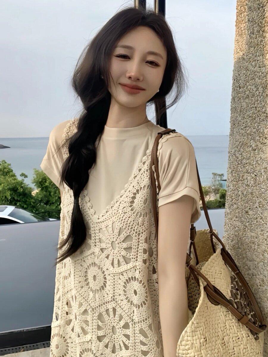 크로쉐니트원피스 베트남 보라카이원피스 나트랑 다낭 - 상세 이미지 2