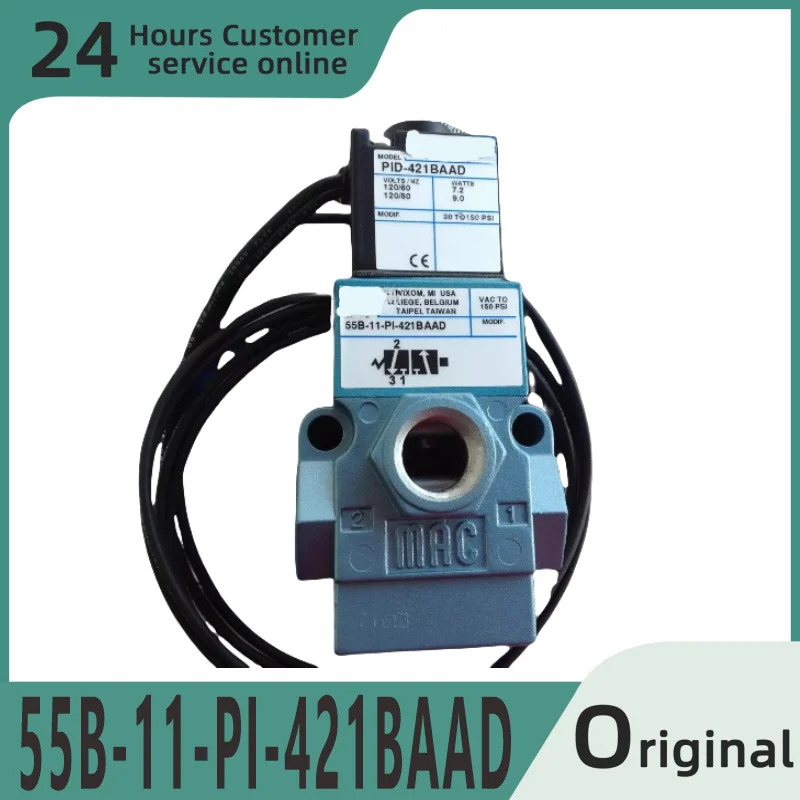 오리지널 솔레노이드 밸브 55B-11-PI-421BAAD 55B-14-PE-501BA 411A-C0A-DM-DJAJ-1JM 55B-11-PI-121CA/55B-11-PI-121