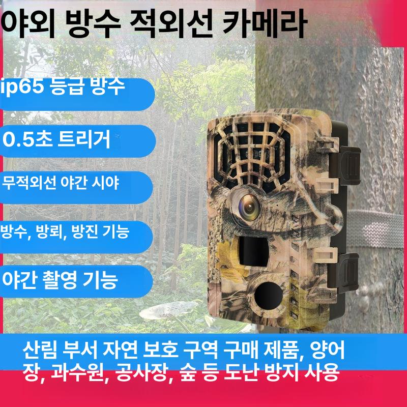 산속 야생동물관찰카메라 블랙박스설치 표준배치 기본형 D2 표준 배터리 배터리 교체 필요 기본 구성 (메모리카드없음,별도카드필요) - 상세 이미지 5
