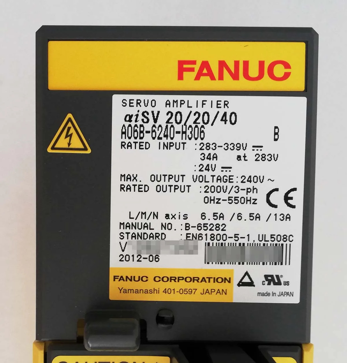 A06B-6240-H306 Fanuc 시스템 서보 증폭기 리퍼 완료 A06B6240H306