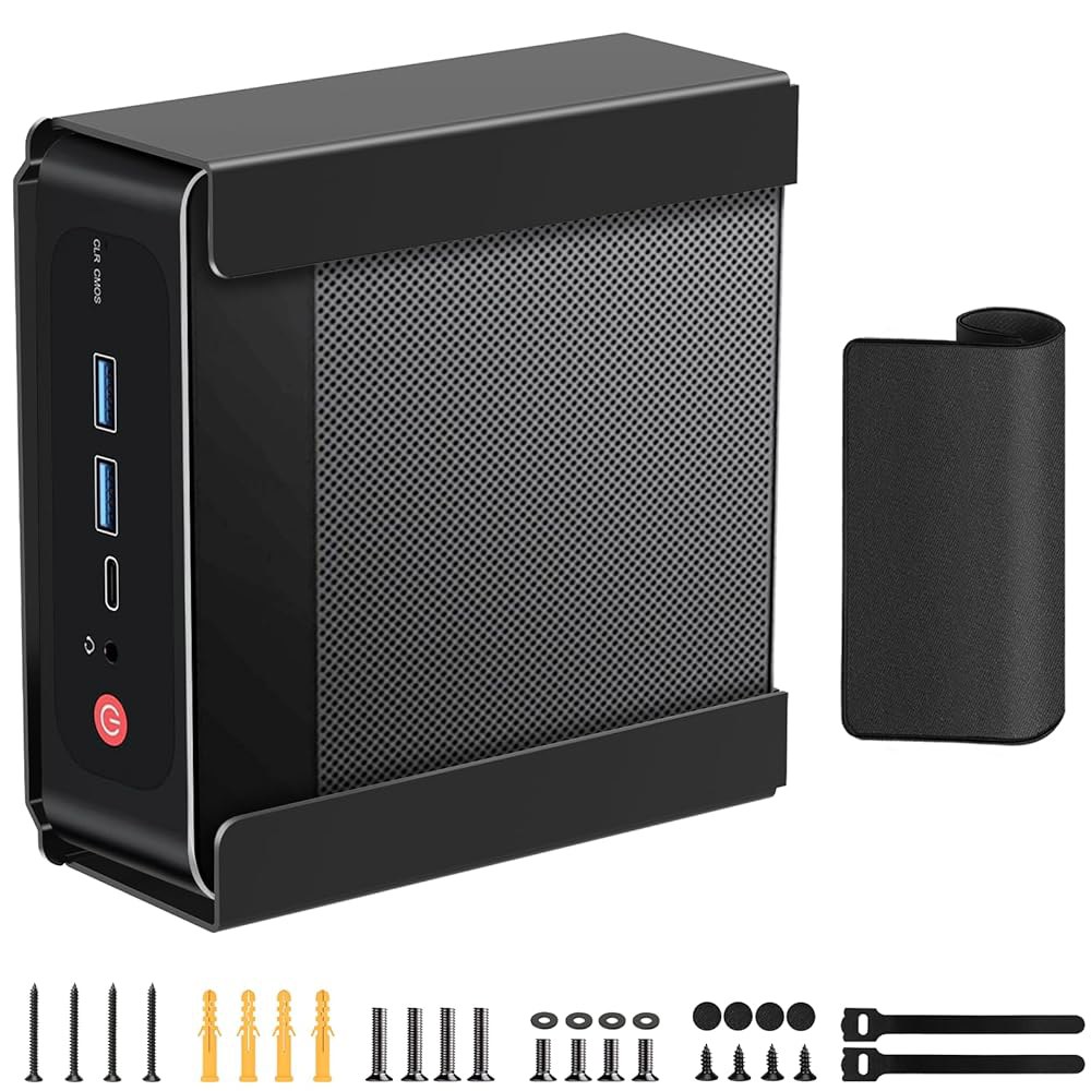 Maozhren Beelink SER5 Pro, EQi12, MAX, 마운트, SEi14, 아래용 PC Vesa/벽/책상 마운트 SER8, 메탈 SER9 SER9, SER8 Bee - 상품 이미지