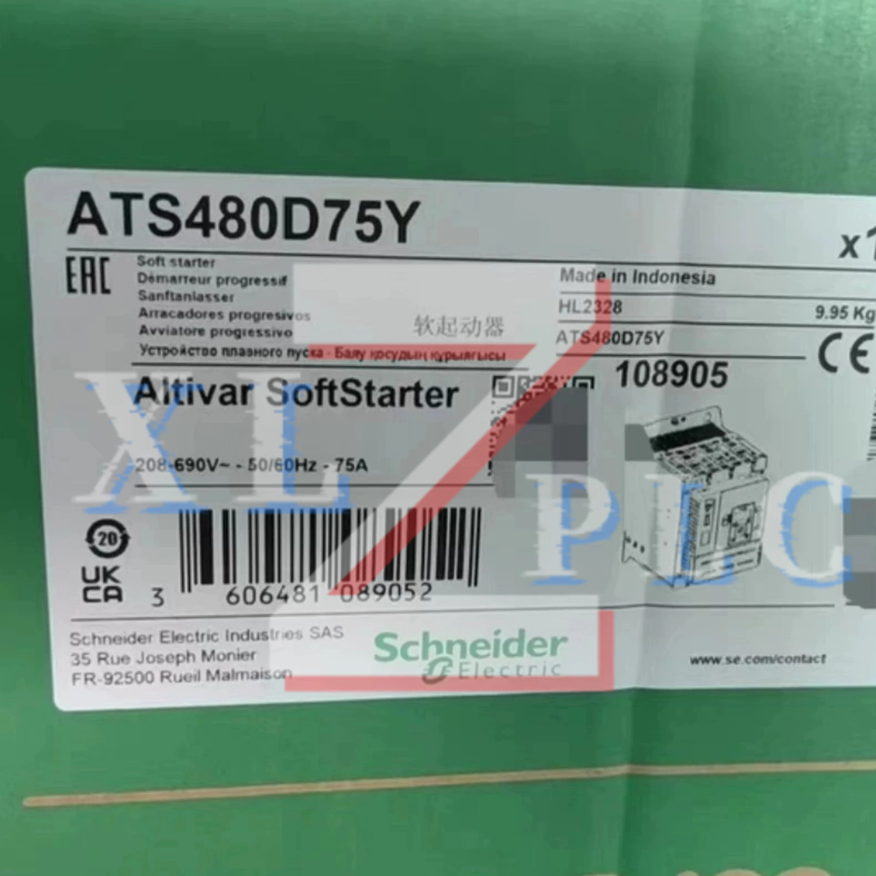 소프트 스타터 ATS480D62Y 62A 30kW ATS480D75Y 75A 37kW ATS480D88Y 88A 45kW 새