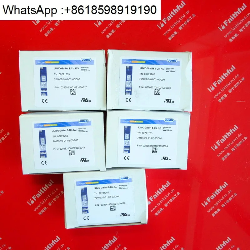 Jumo 00721265 온도 조절기 N T100 701052/8-01-02 -00/000