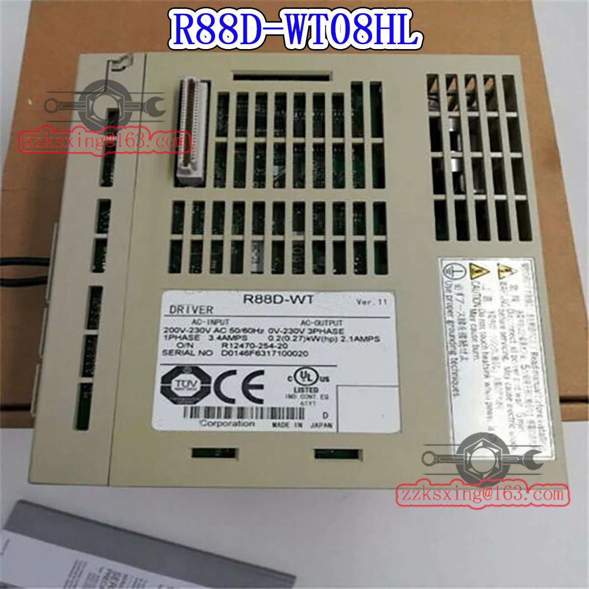 오리지널 AC 서보 드라이버 신 R88D-WT08HL