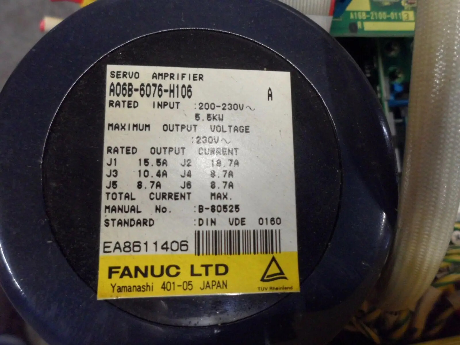 A06B-6076-H106 Fanuc 부품 서보 증폭기 CNC 컨트롤러 A06B 6076 H106