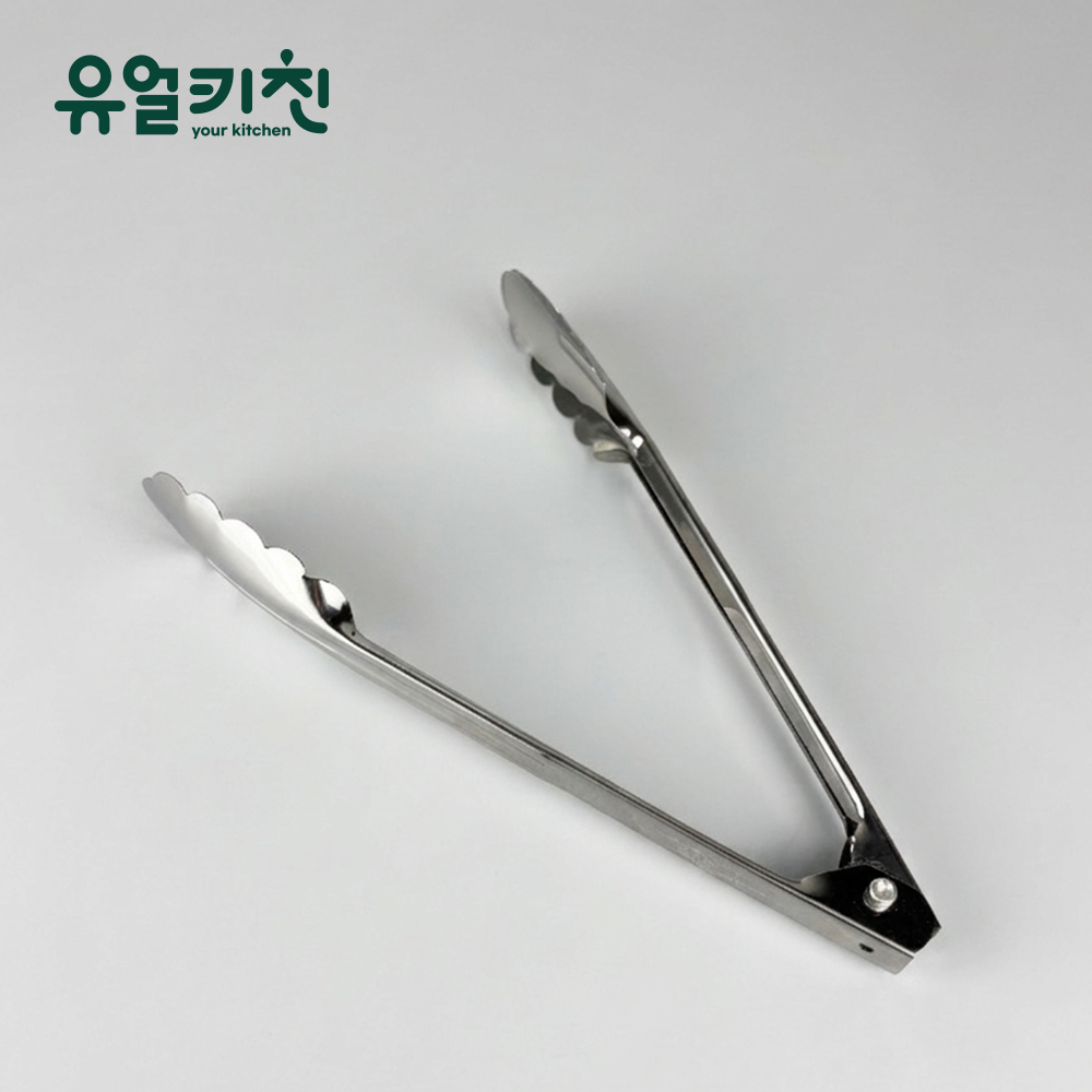 천성 스프링 꽃잎집게 스텐 빵 튀김 집게 업소용 - 상품 이미지