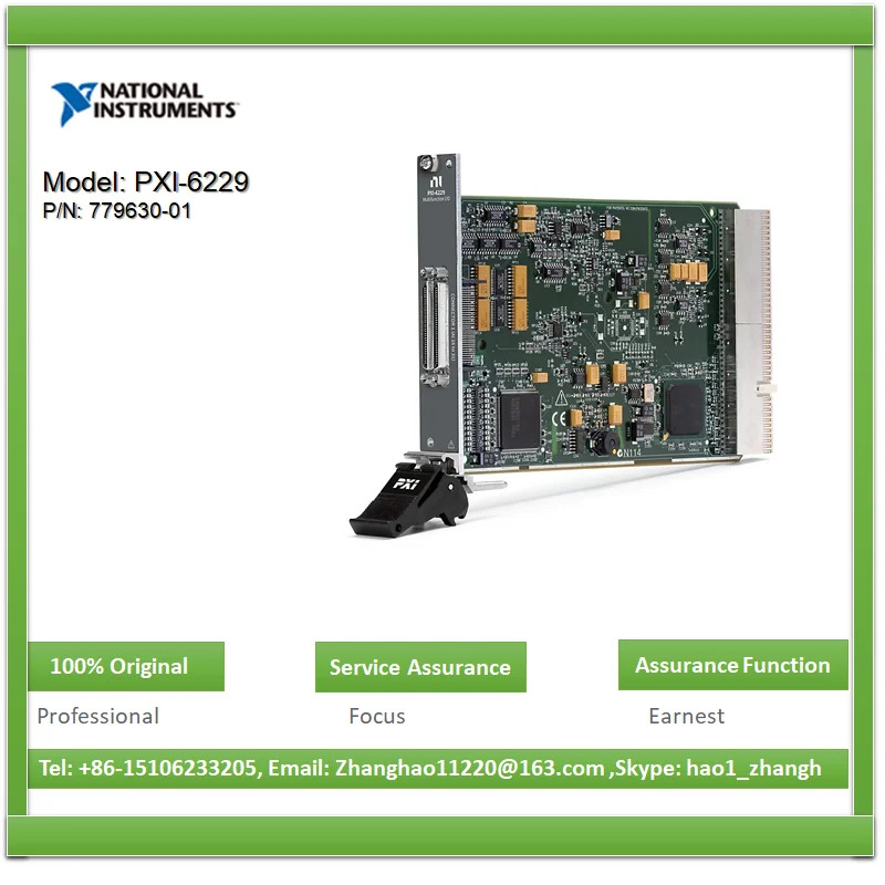 NI PXI-6229 779630 -01 32채널 AI16비트 250kS/s 4채널 AO 48채널 DIO PXI I/O 모듈 PX