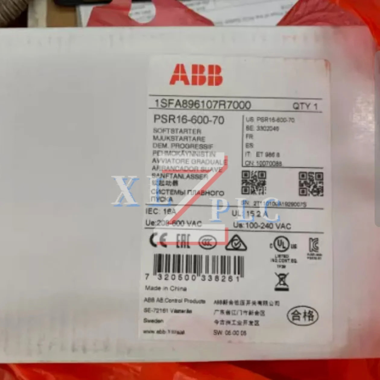 소프트 스타터 원본 PSR16-600-70 1SFA896107R7000