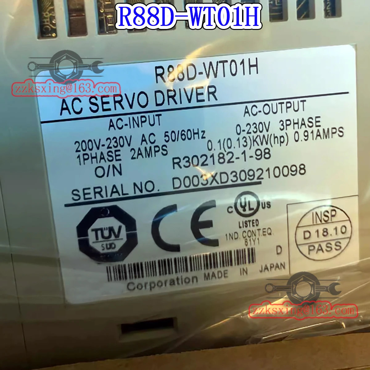오리지널 AC 서보 드라이버 신 R88D-WT01H
