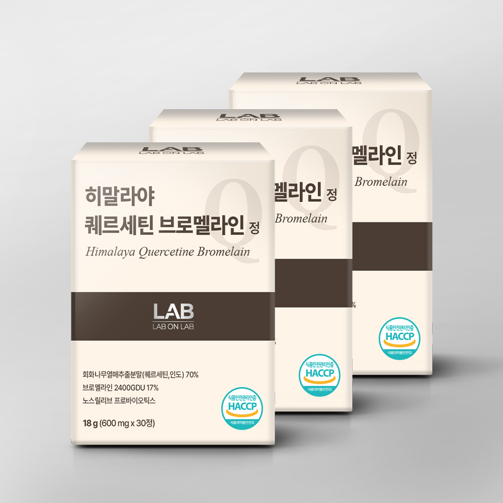 랩온랩 퀘르세틴 브로멜라인 노스릴리브 파인애플 30정, 1개 - 상세 이미지 3