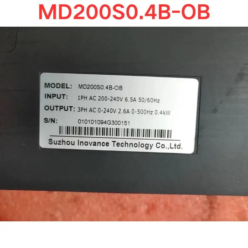 리퍼 Inovance MD200S0.4B-OB 주파수 변환기 0.4KW 기능 OK