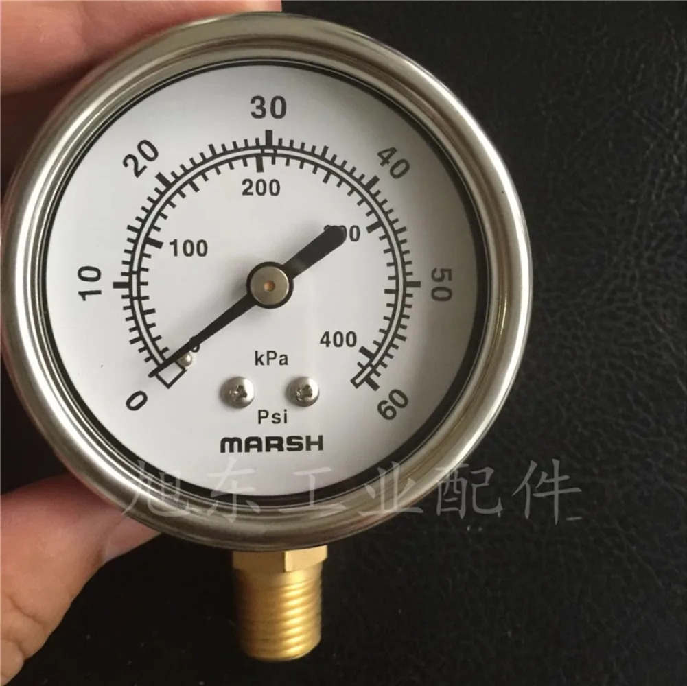 스테인레스 스틸 미국 표준 기압계 압력 게이지 0  15 30 60 100 160 600PSI