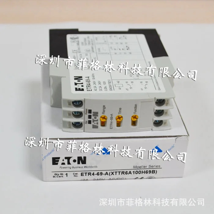 실물 ETR4-69-A Eaton ETN 타임 릴레이