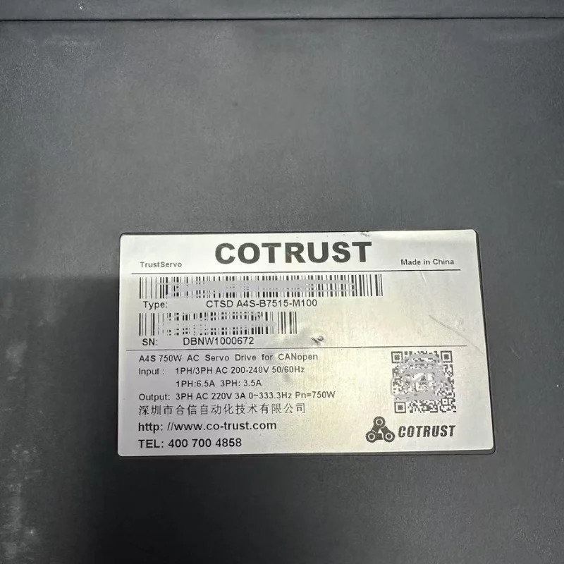 리퍼 CTSD A4S-B7515-M100 서보 드라이브 750W OK