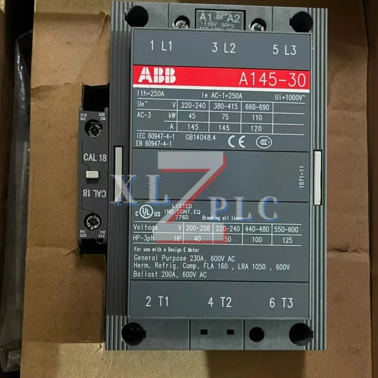 A110-30-11 110VAC A145-30-11 110V 오리지널 접촉기