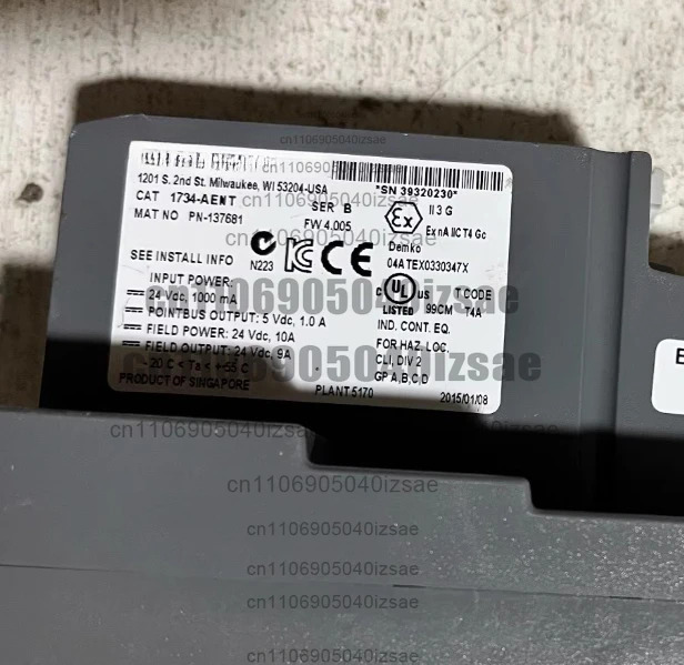 모듈 1734-AENT 24 Vdc 1000 mA 리퍼 완료 OK