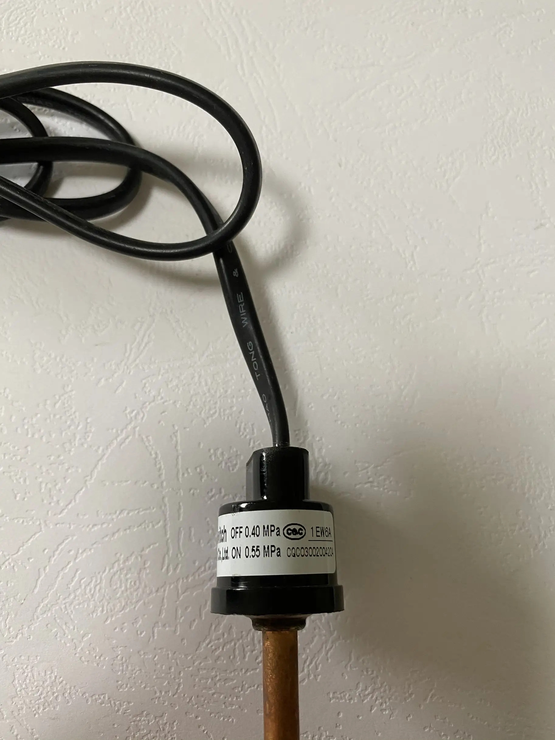 Junle H20PS 압력 컨트롤러 하이 로우 스위치 OFF 0.40MPa ON 0.55MPa