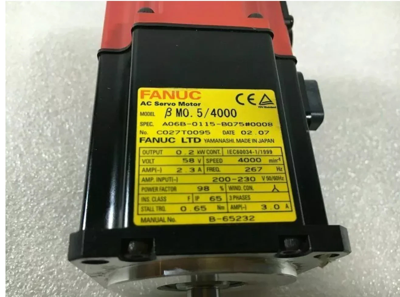 A06B-0115-B075 FANUC AC 서보모터 리퍼 완료 A06B 0115 B075